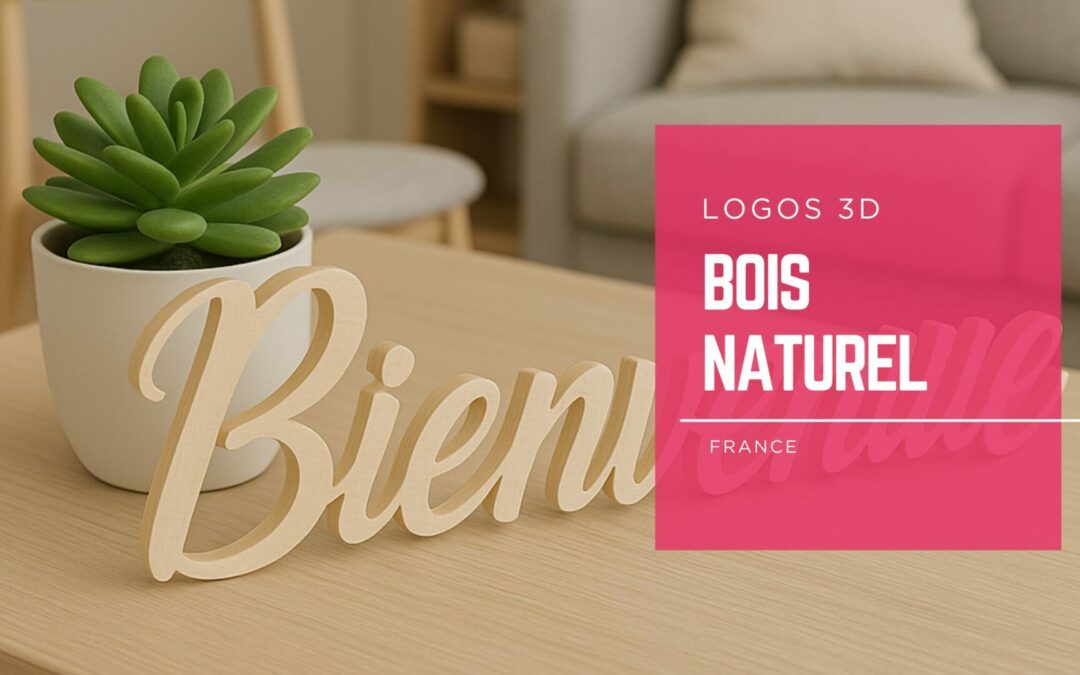 Les lettres et logos 3D en Bois : affirmez vos valeurs de durabilité et de modernité